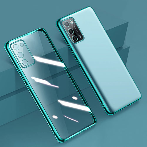 Ultra-thin Transparent TPU Soft Case Cover H01 for Oppo A56 5G Green