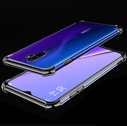 Ultra-thin Transparent TPU Soft Case Cover H01 for Oppo A9 (2020) Black