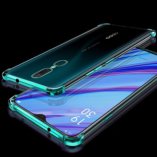 Ultra-thin Transparent TPU Soft Case Cover H01 for Oppo A9X Green