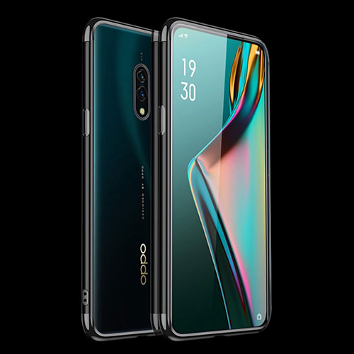 Ultra-thin Transparent TPU Soft Case Cover H01 for Oppo K3 Black