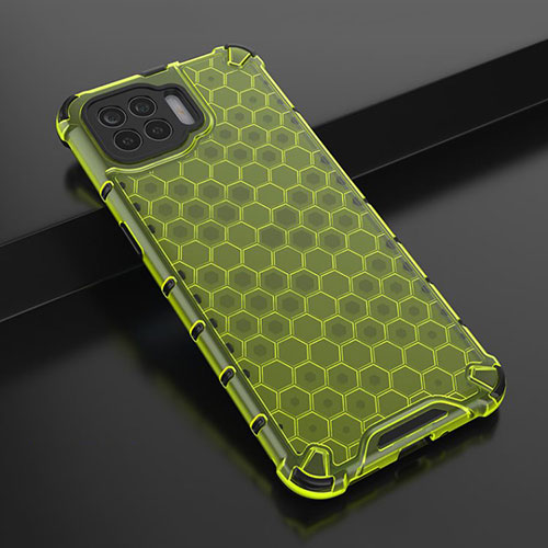 Ultra-thin Transparent TPU Soft Case Cover H01 for Oppo Reno4 Lite Green