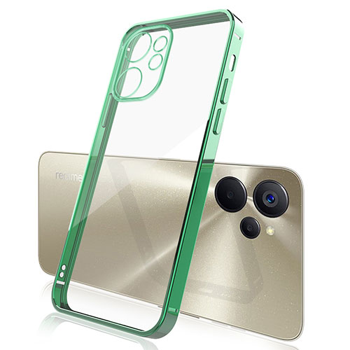 Ultra-thin Transparent TPU Soft Case Cover H01 for Realme 10T 5G Green