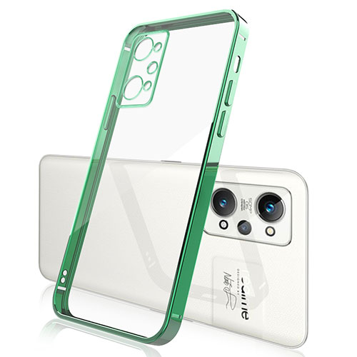 Ultra-thin Transparent TPU Soft Case Cover H01 for Realme GT Neo2 5G Green