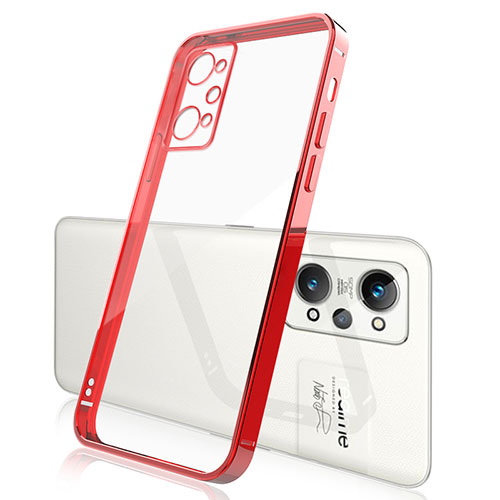 Ultra-thin Transparent TPU Soft Case Cover H01 for Realme GT Neo2 5G Red