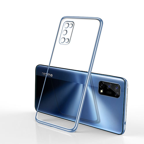 Ultra-thin Transparent TPU Soft Case Cover H01 for Realme Narzo 30 Pro 5G Blue