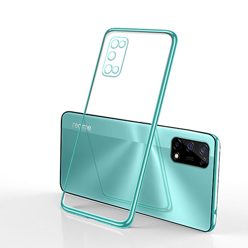 Ultra-thin Transparent TPU Soft Case Cover H01 for Realme Narzo 30 Pro 5G Green