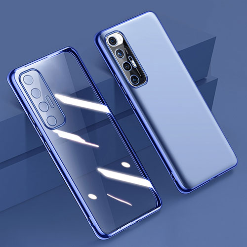 Ultra-thin Transparent TPU Soft Case Cover H01 for Xiaomi Mi 10S 5G Blue