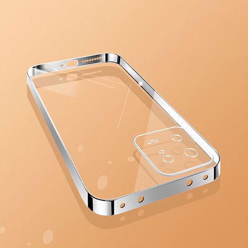 Ultra-thin Transparent TPU Soft Case Cover H01 for Xiaomi Mi 13 5G Silver