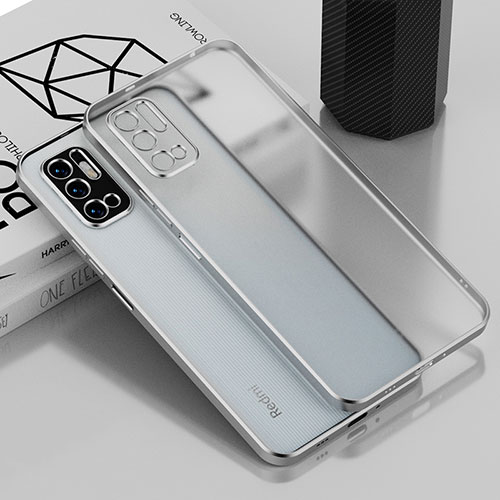 Ultra-thin Transparent TPU Soft Case Cover H01 for Xiaomi POCO M3 Pro 5G Silver