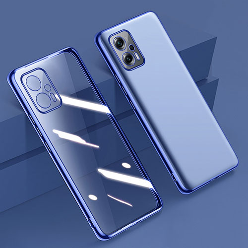 Ultra-thin Transparent TPU Soft Case Cover H01 for Xiaomi Poco X4 GT 5G Blue