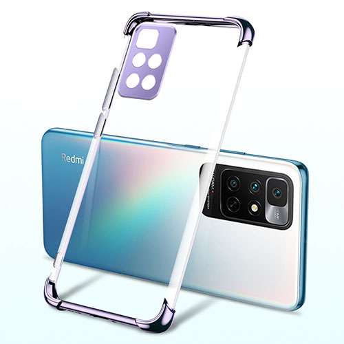 Ultra-thin Transparent TPU Soft Case Cover H01 for Xiaomi Redmi 10 (2022) Purple