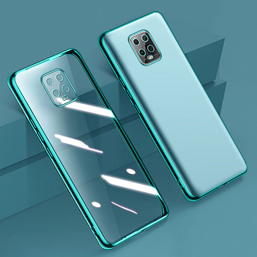 Ultra-thin Transparent TPU Soft Case Cover H01 for Xiaomi Redmi 10X Pro 5G Green