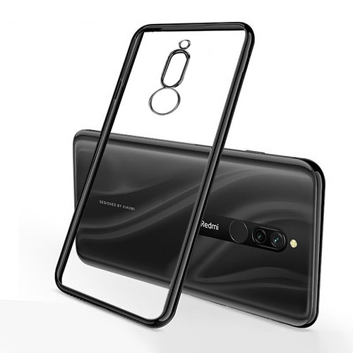 Ultra-thin Transparent TPU Soft Case Cover H01 for Xiaomi Redmi 8 Black