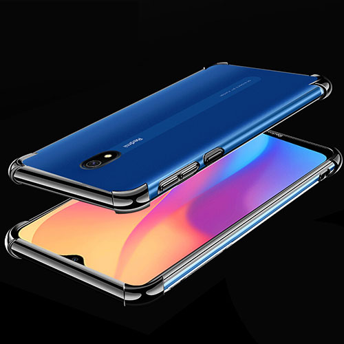 Ultra-thin Transparent TPU Soft Case Cover H01 for Xiaomi Redmi 8A Black