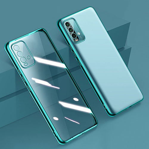 Ultra-thin Transparent TPU Soft Case Cover H01 for Xiaomi Redmi 9 Power Green