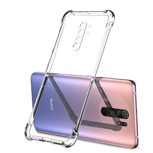 Ultra-thin Transparent TPU Soft Case Cover H01 for Xiaomi Redmi 9 Prime India Clear