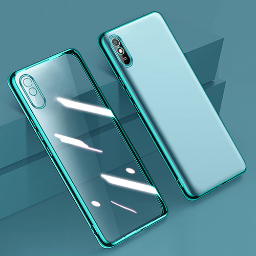 Ultra-thin Transparent TPU Soft Case Cover H01 for Xiaomi Redmi 9i Green