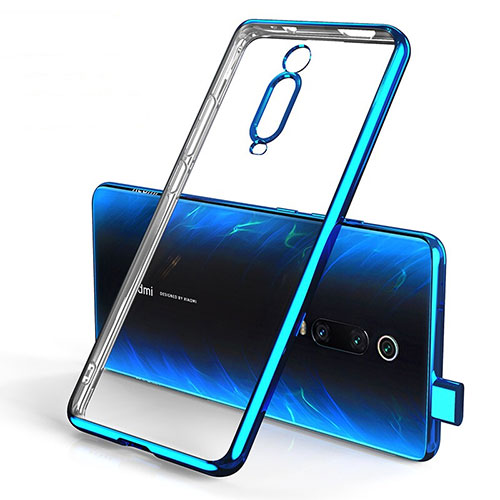 Ultra-thin Transparent TPU Soft Case Cover H01 for Xiaomi Redmi K20 Pro Blue