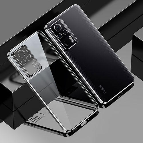 Ultra-thin Transparent TPU Soft Case Cover H01 for Xiaomi Redmi K60E 5G Black