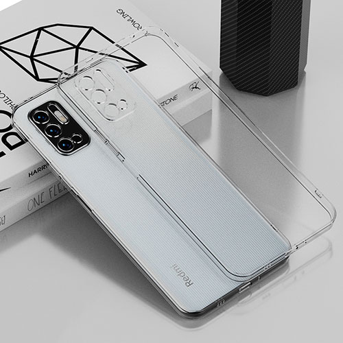 Ultra-thin Transparent TPU Soft Case Cover H01 for Xiaomi Redmi Note 10 5G Clear
