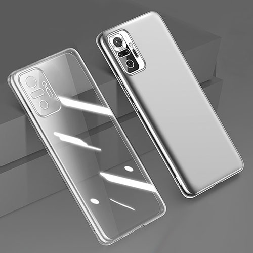 Ultra-thin Transparent TPU Soft Case Cover H01 for Xiaomi Redmi Note 10 Pro 4G Clear