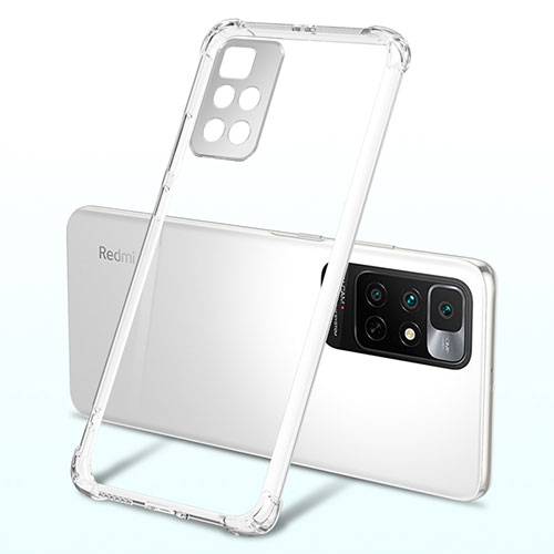 Ultra-thin Transparent TPU Soft Case Cover H01 for Xiaomi Redmi Note 11 4G (2021) Clear