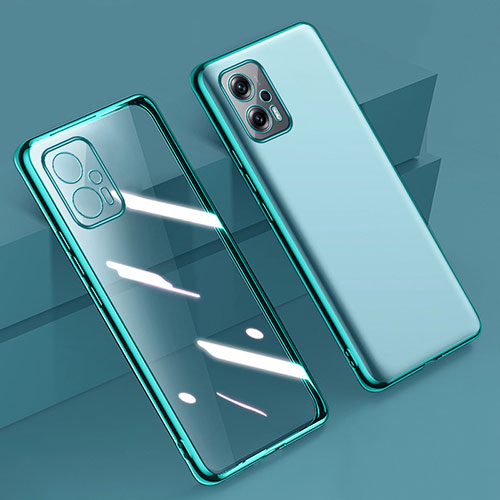 Ultra-thin Transparent TPU Soft Case Cover H01 for Xiaomi Redmi Note 12T Pro 5G Green