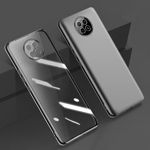 Ultra-thin Transparent TPU Soft Case Cover H01 for Xiaomi Redmi Note 9T 5G Black