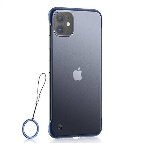 Ultra-thin Transparent TPU Soft Case Cover H02 for Apple iPhone 11 Blue