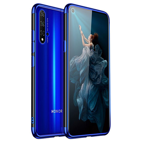 Ultra-thin Transparent TPU Soft Case Cover H02 for Huawei Honor 20 Blue