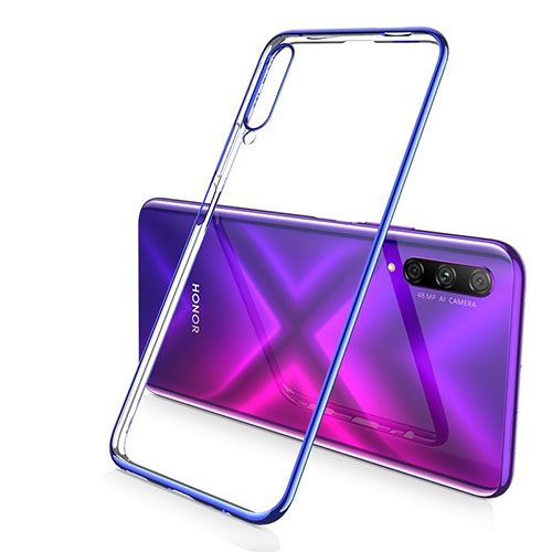 Ultra-thin Transparent TPU Soft Case Cover H02 for Huawei Honor 9X Pro Blue