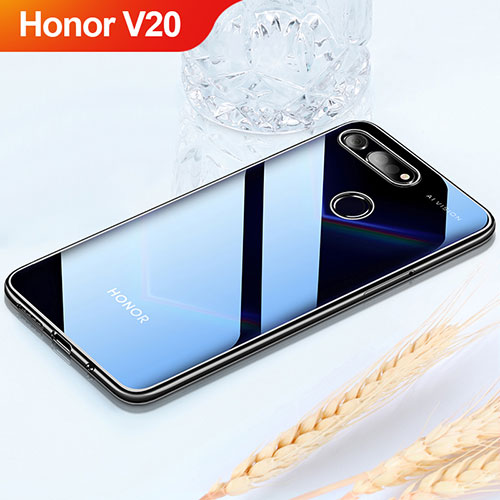 Ultra-thin Transparent TPU Soft Case Cover H02 for Huawei Honor View 20 Black