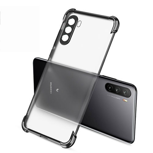 Ultra-thin Transparent TPU Soft Case Cover H02 for Huawei Mate 40 Lite 5G Black