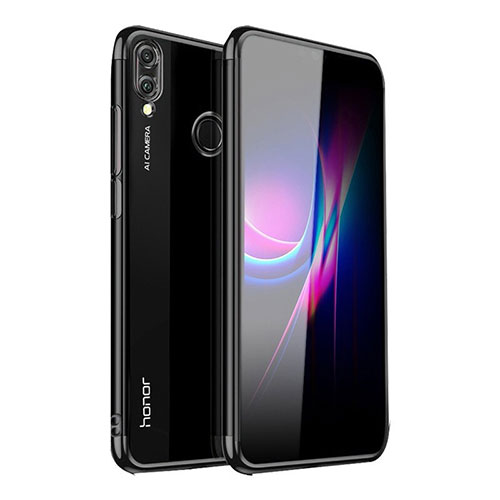 Ultra-thin Transparent TPU Soft Case Cover H02 for Huawei P Smart (2019) Black