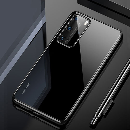 Ultra-thin Transparent TPU Soft Case Cover H02 for Huawei P40 Pro Black