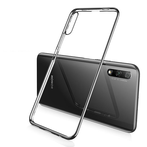 Ultra-thin Transparent TPU Soft Case Cover H02 for Huawei Y9 Prime (2019) Black