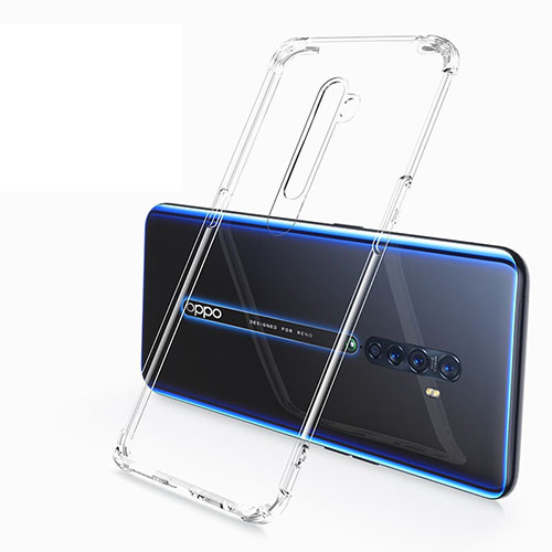 Ultra-thin Transparent TPU Soft Case Cover H02 for Oppo Reno2 Clear