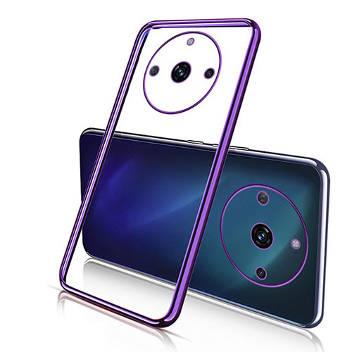 Ultra-thin Transparent TPU Soft Case Cover H02 for Realme Narzo 60 Pro 5G Purple