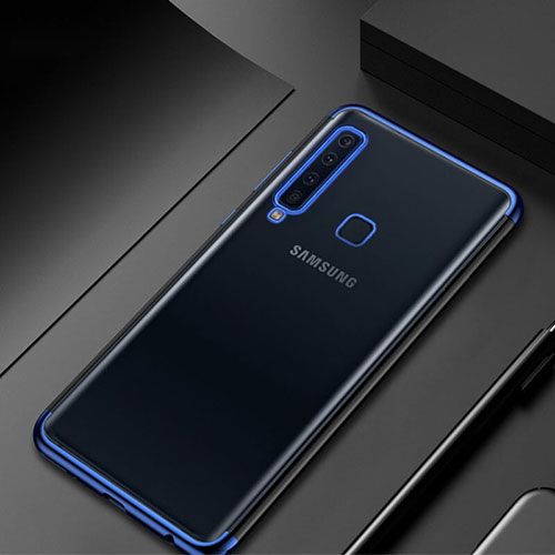 Ultra-thin Transparent TPU Soft Case Cover H02 for Samsung Galaxy A9s Blue