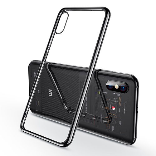 Ultra-thin Transparent TPU Soft Case Cover H02 for Xiaomi Mi 8 Pro Global Version Black