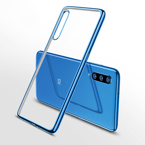 Ultra-thin Transparent TPU Soft Case Cover H02 for Xiaomi Mi 9 Pro Blue