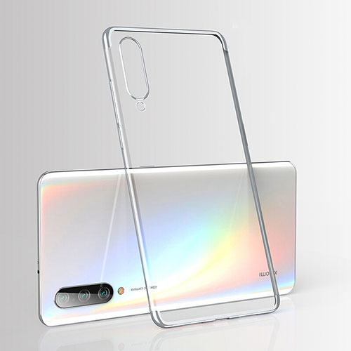 Ultra-thin Transparent TPU Soft Case Cover H02 for Xiaomi Mi A3 Silver