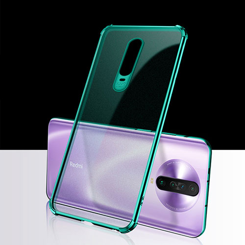 Ultra-thin Transparent TPU Soft Case Cover H02 for Xiaomi Redmi K30 5G Green