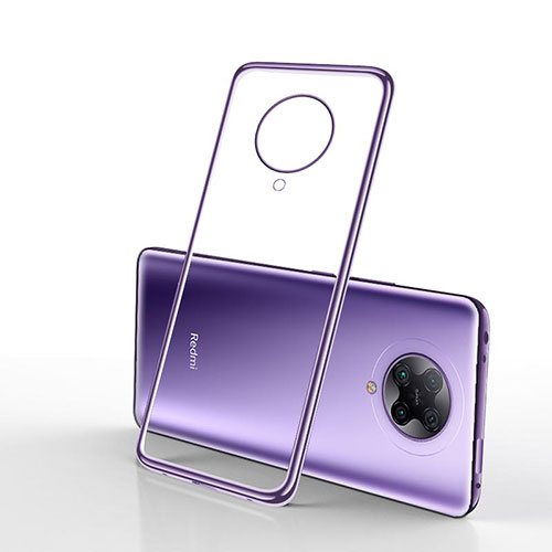 Ultra-thin Transparent TPU Soft Case Cover H02 for Xiaomi Redmi K30 Pro 5G Purple