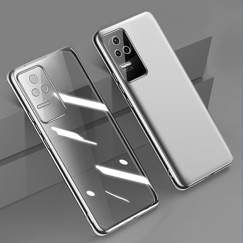 Ultra-thin Transparent TPU Soft Case Cover H02 for Xiaomi Redmi K40S 5G Silver