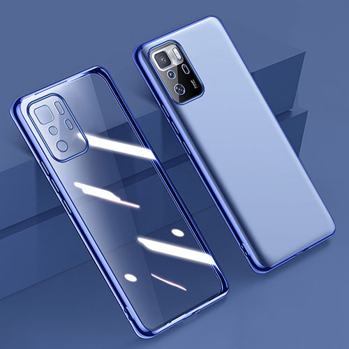 Ultra-thin Transparent TPU Soft Case Cover H02 for Xiaomi Redmi Note 10 Pro 5G Blue
