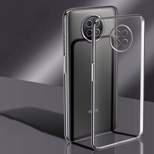 Ultra-thin Transparent TPU Soft Case Cover H02 for Xiaomi Redmi Note 9T 5G Black