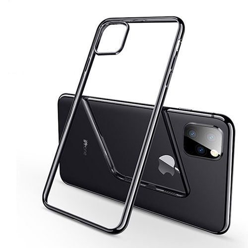 Ultra-thin Transparent TPU Soft Case Cover H03 for Apple iPhone 11 Pro Max Black