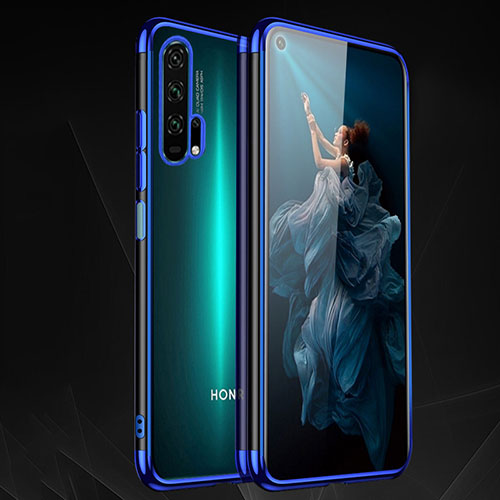 Ultra-thin Transparent TPU Soft Case Cover H03 for Huawei Honor 20 Pro Blue