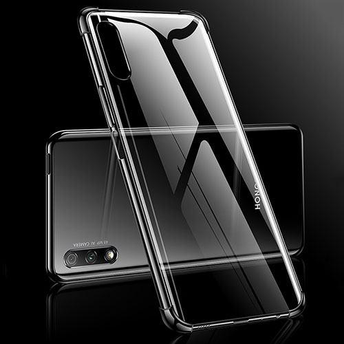 Ultra-thin Transparent TPU Soft Case Cover H03 for Huawei Y9 Prime (2019) Black